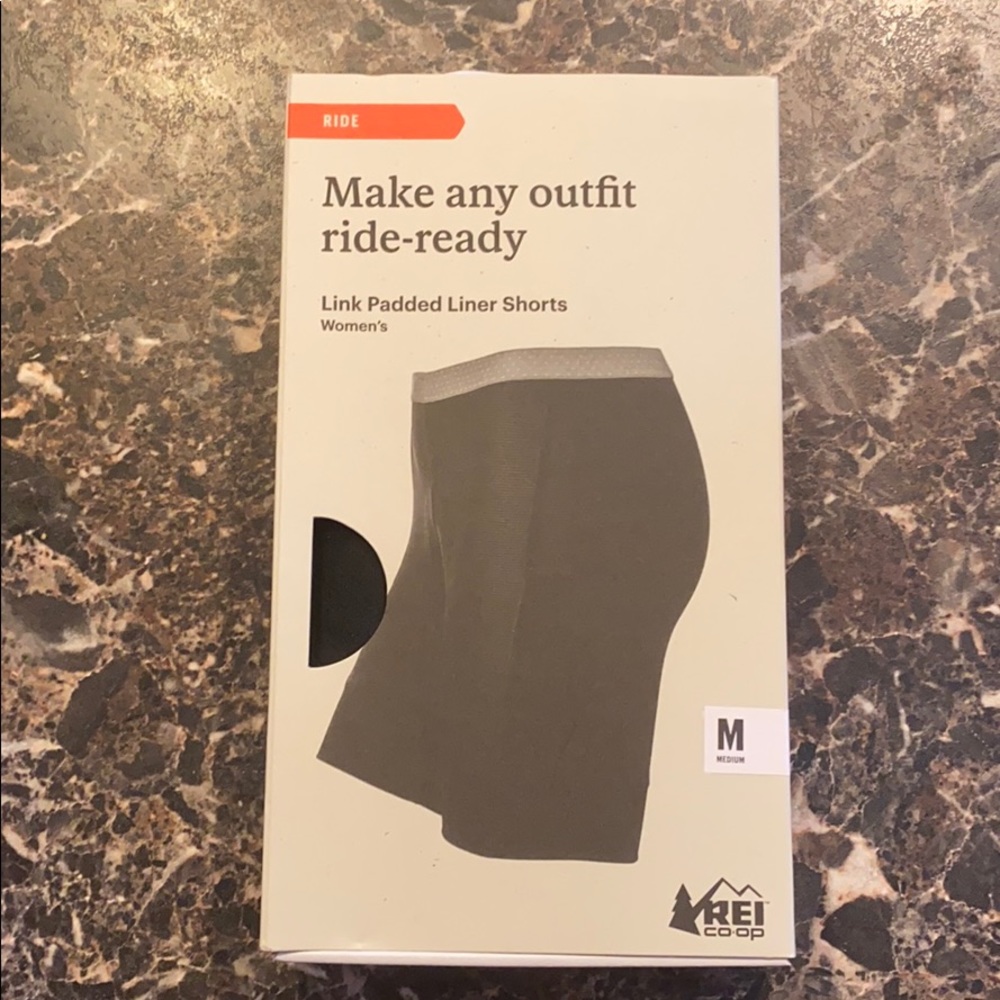 REI Padded liner cycle shorts
